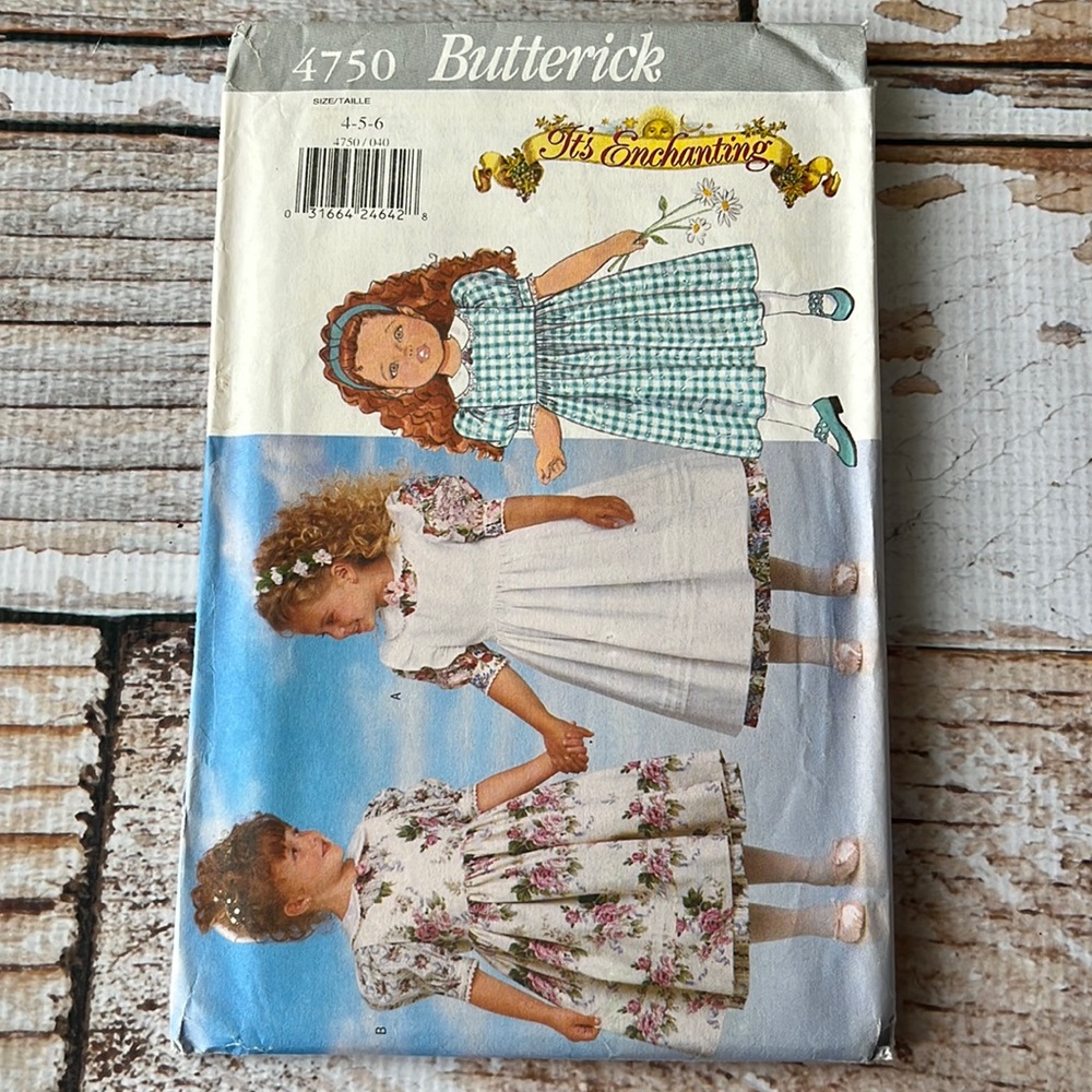 Butterick It’s Enchanting, Rachel Wallis Uncut Sewing Pattern